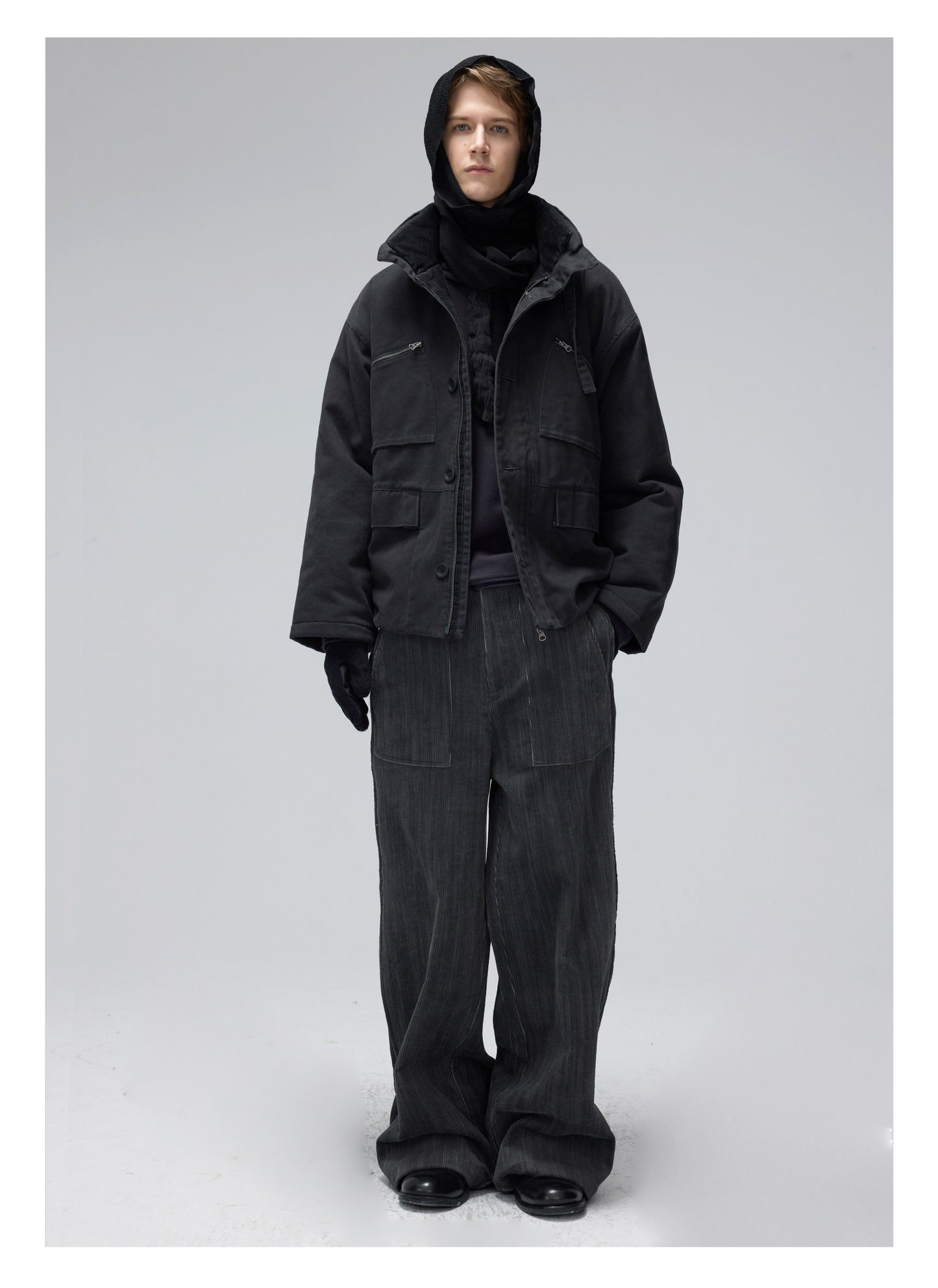 Hooded Cotton Work Jacket
