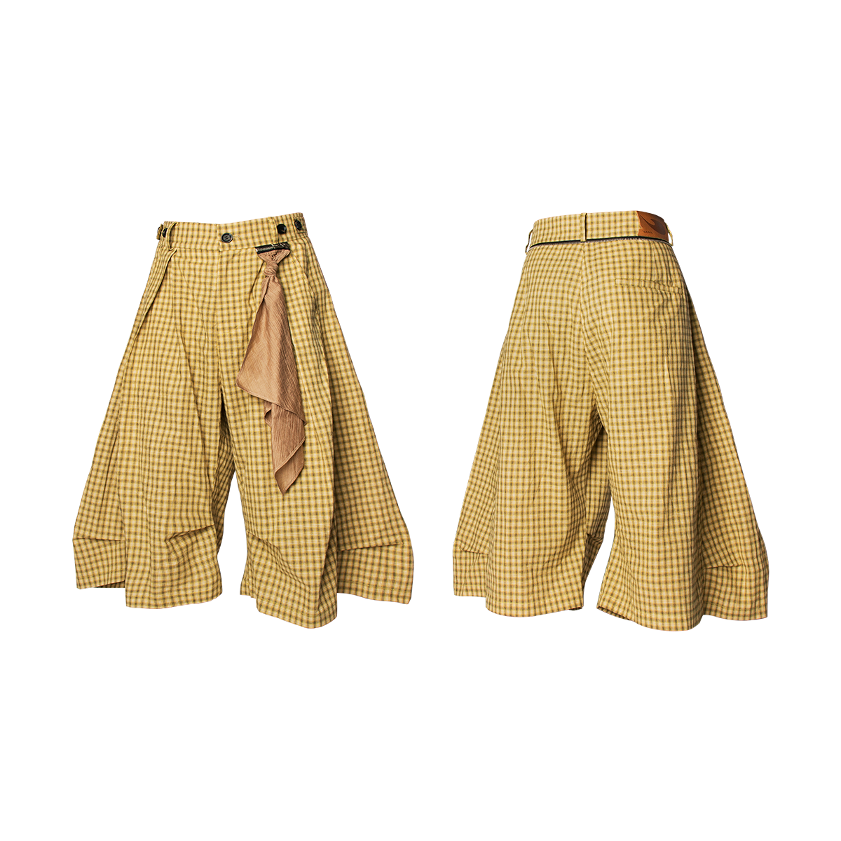 Cropped Check trousers