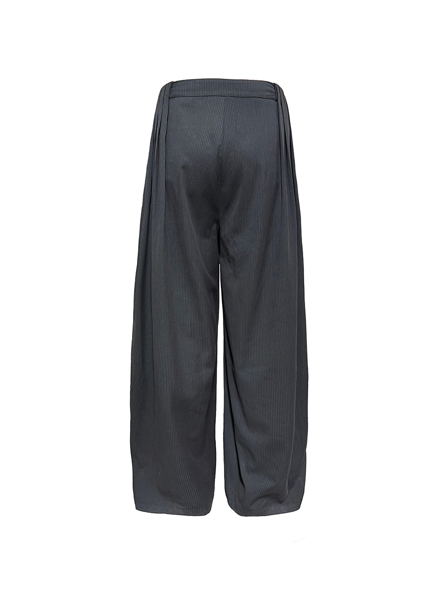 Multi-Pleated Drape Pants