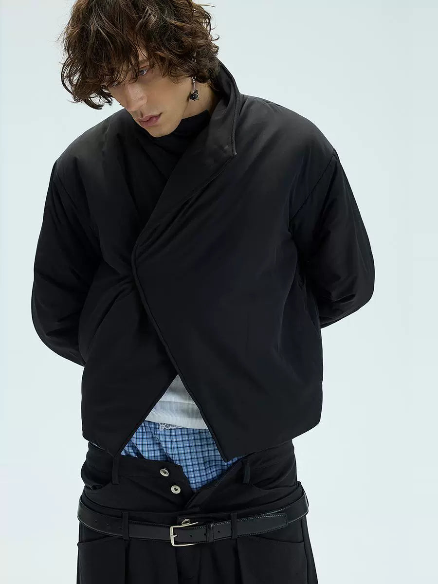 Single-button Short Padded Jacket