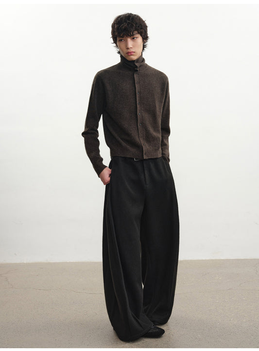 Floral Turtleneck Cardigan