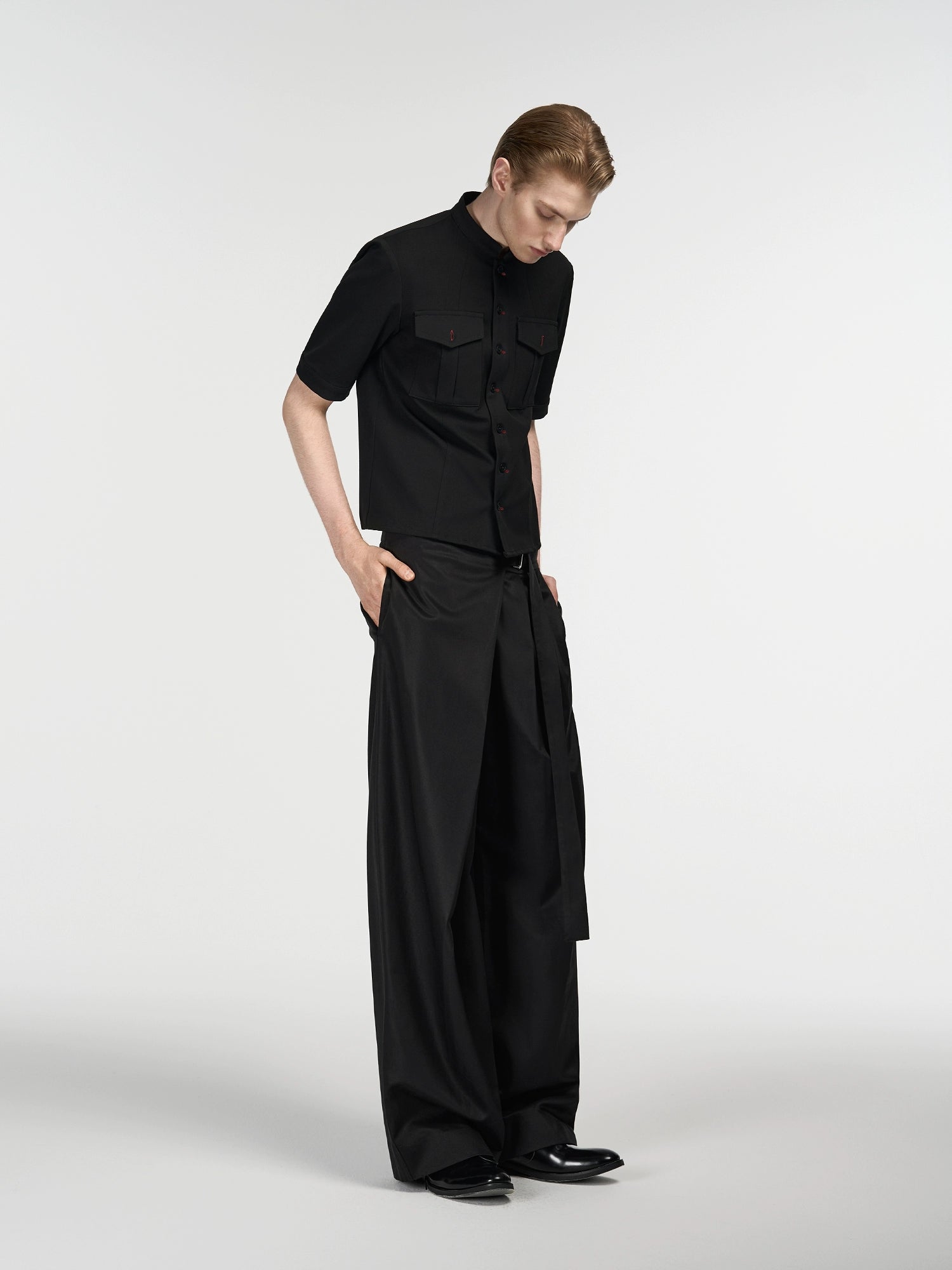 Faux skirt pleated trousers スラックス Faux skirt pleated trousers – Verist