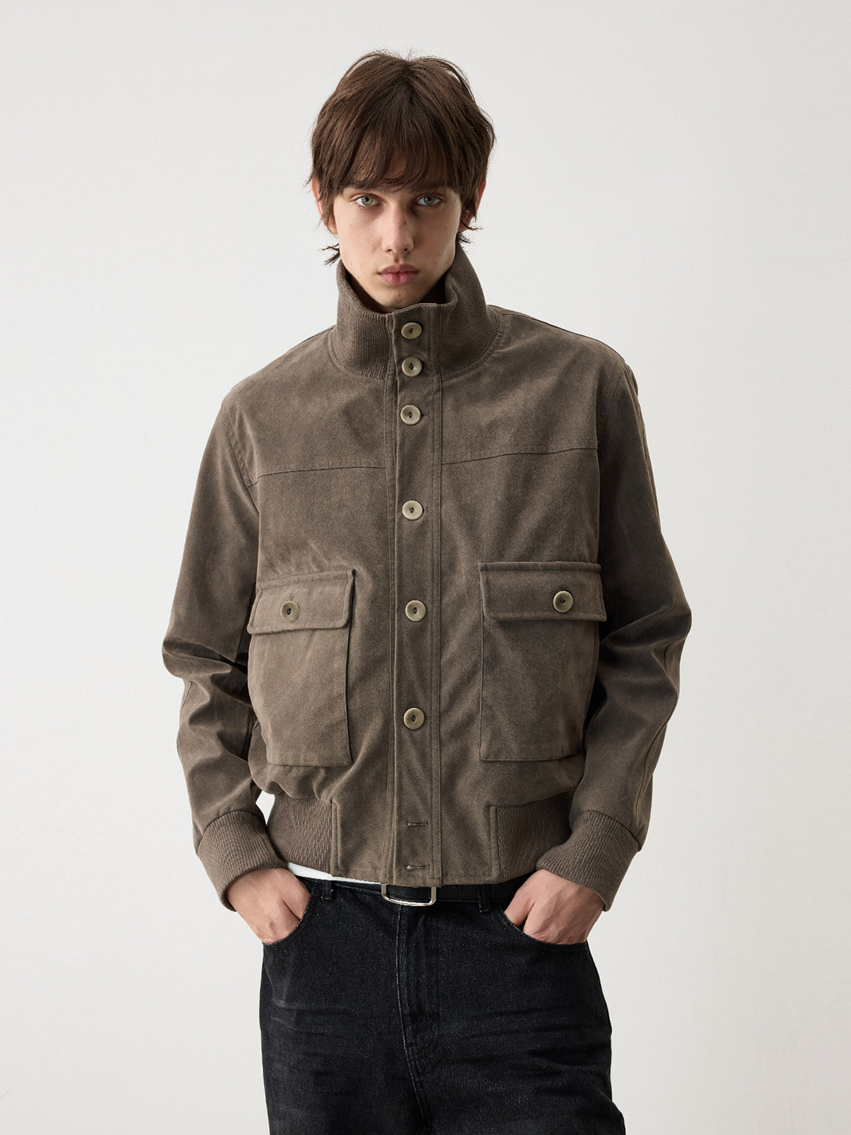 Double Pocket Button-Up Jacket