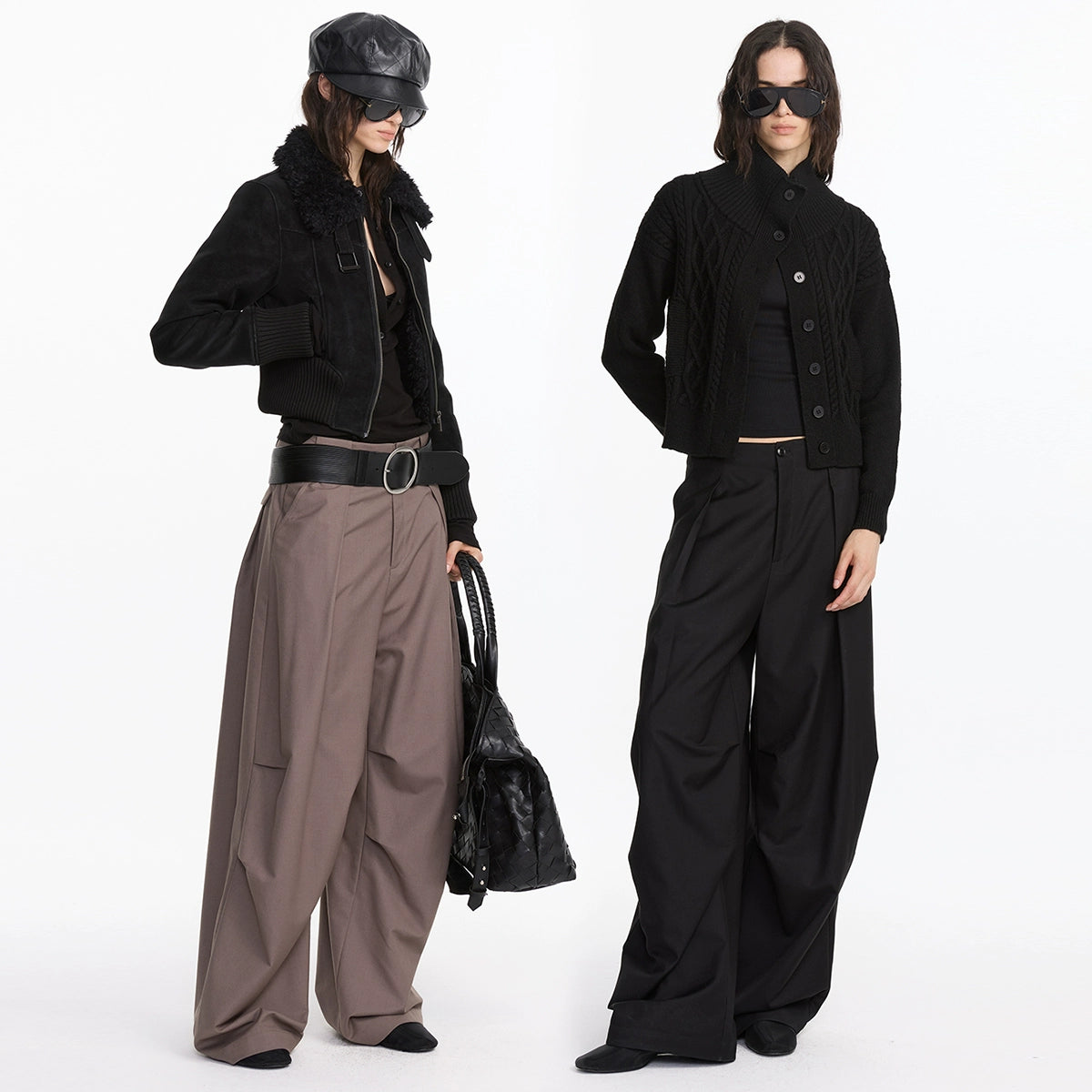 Casual Pleated Loose Trouser