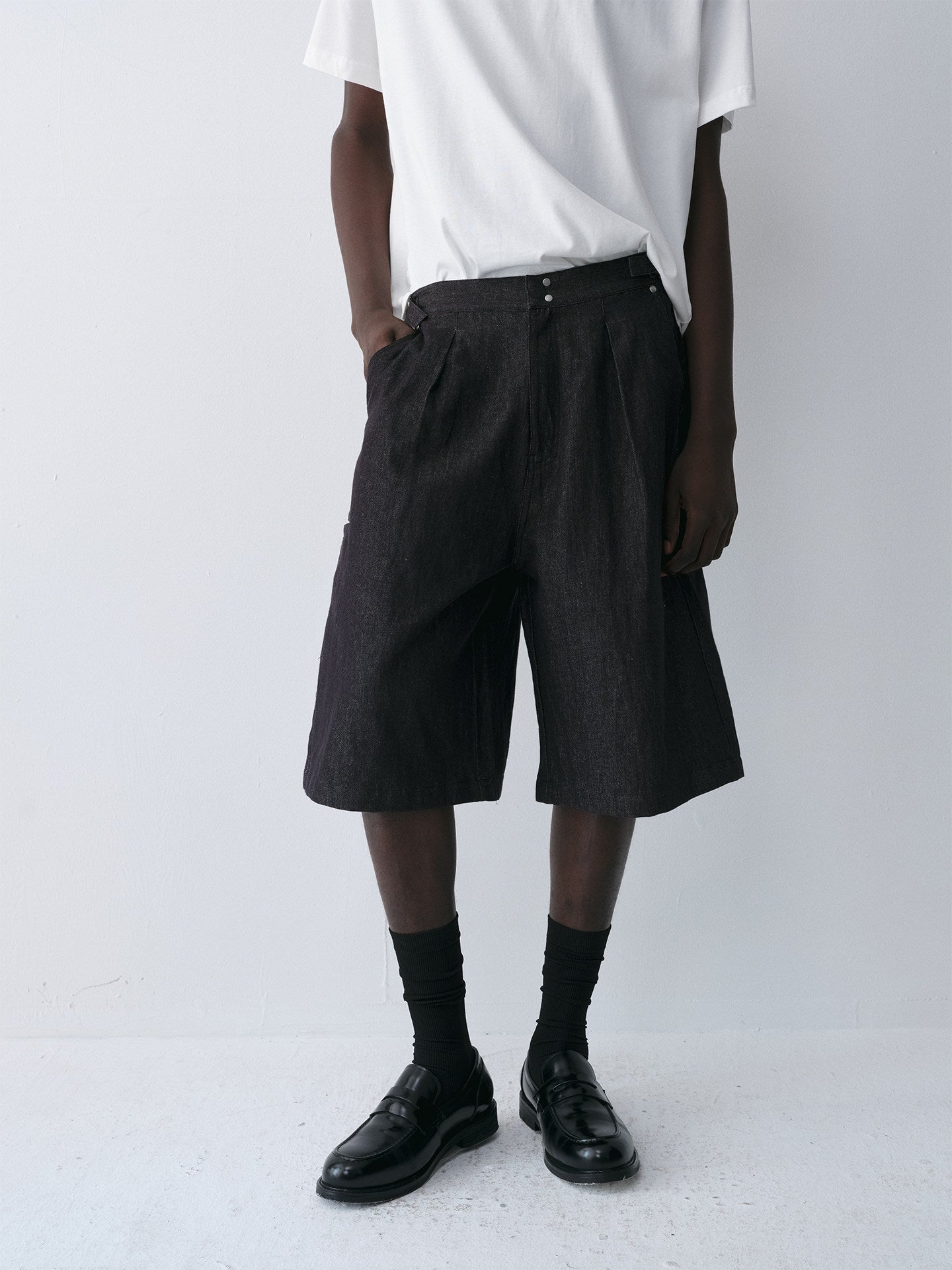 Double Pleated Shorts