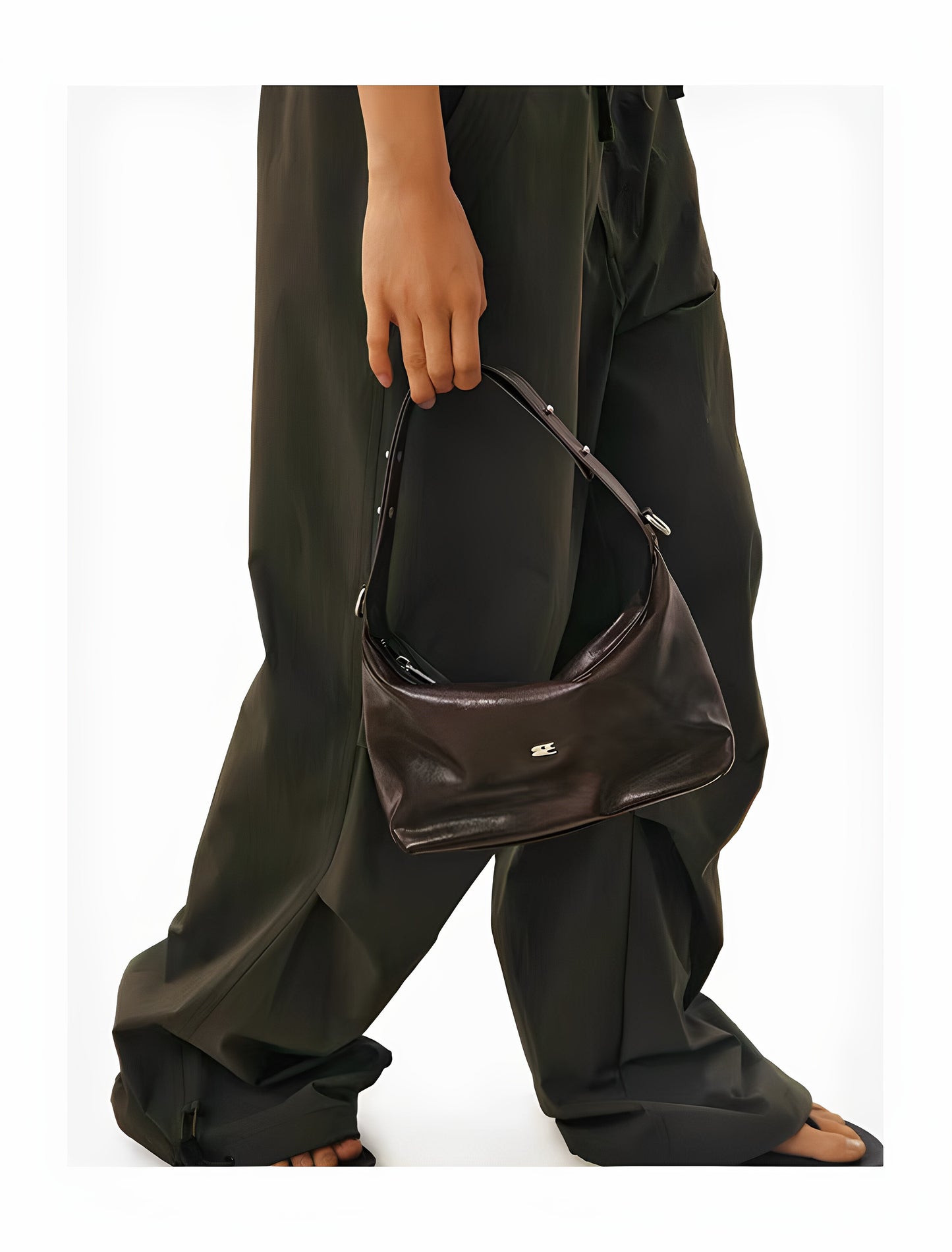 Wax Leather Hand Bag