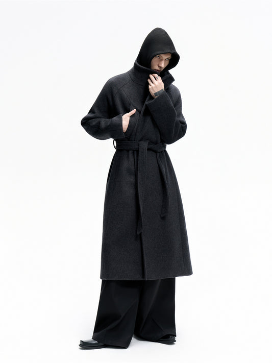 High-weight wool coat