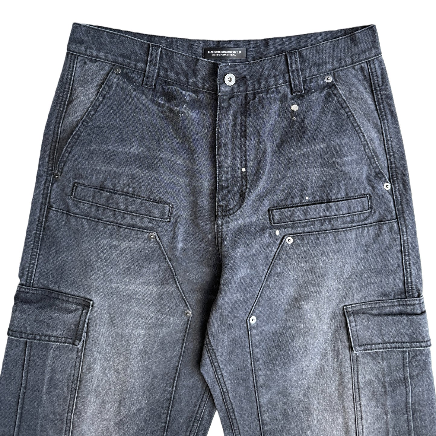One-Line Bag Cargo Knee Canvas Logging Pants