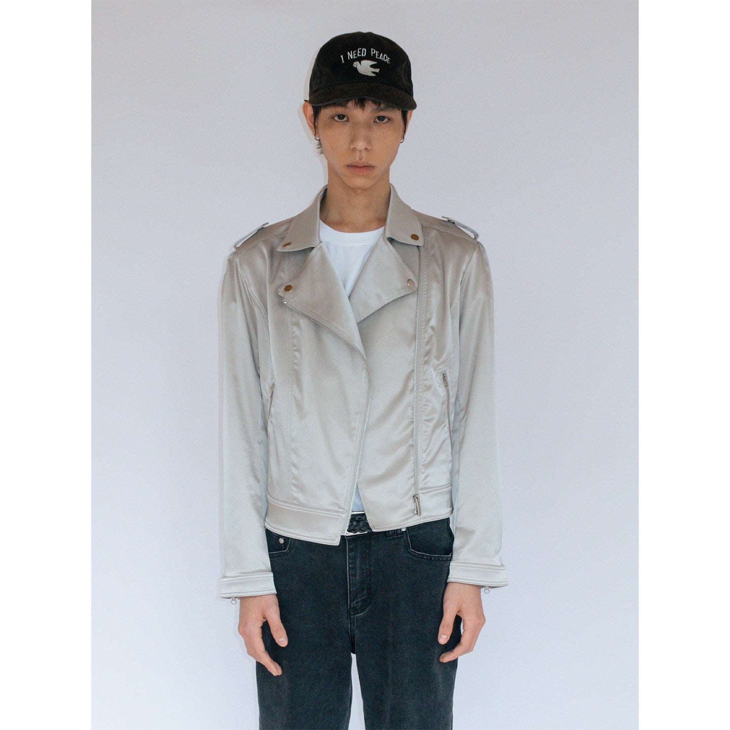 Glossy vintage cropped jacket