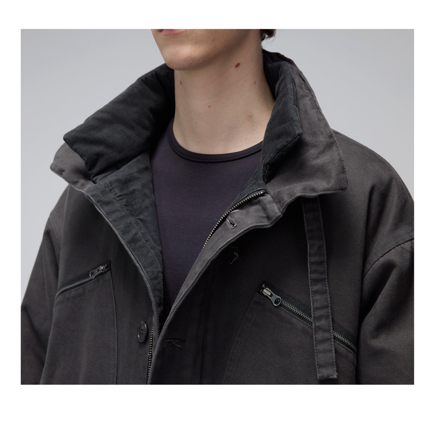 Hooded Cotton Work Jacket
