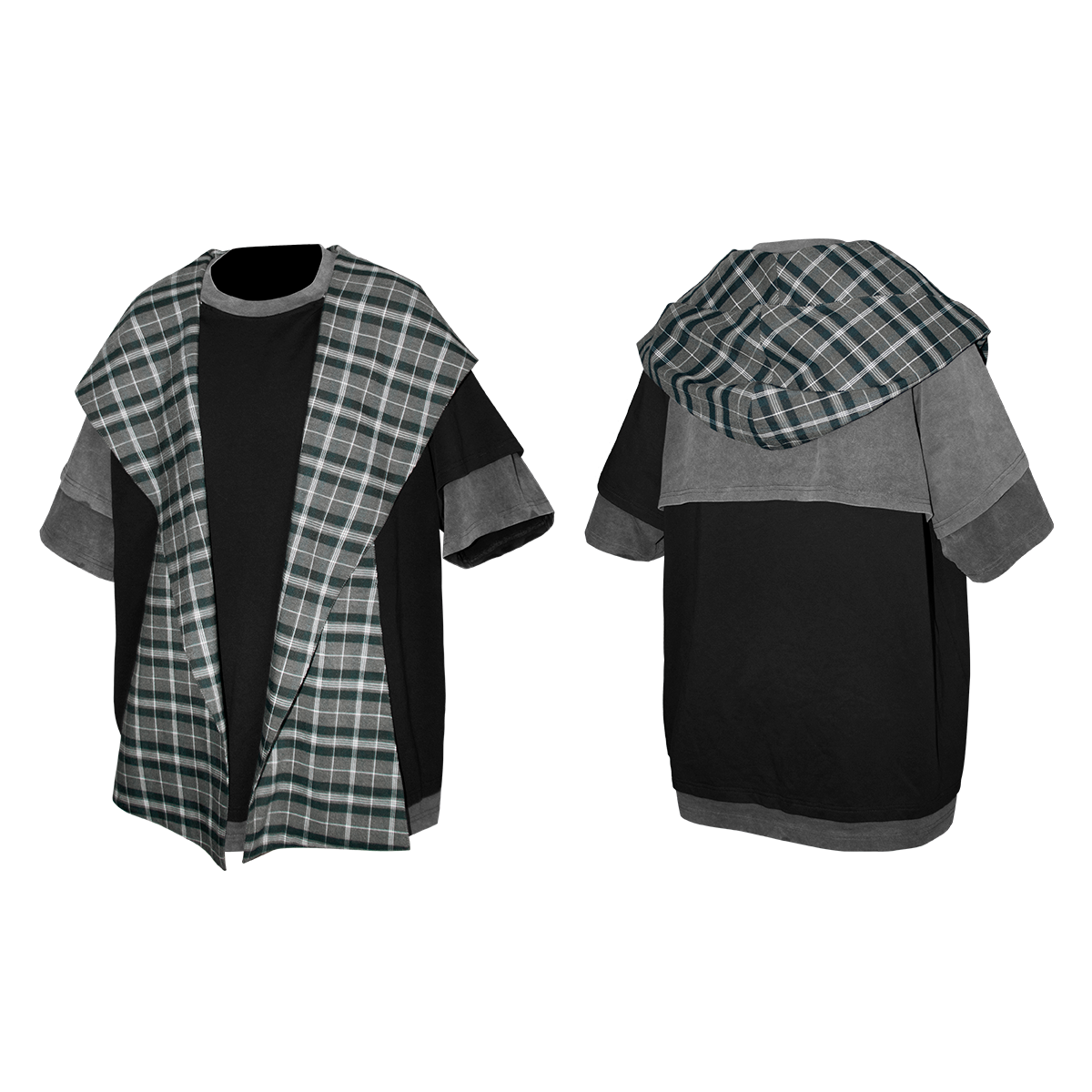 Scarf distressed Short Sleeve T-shirt