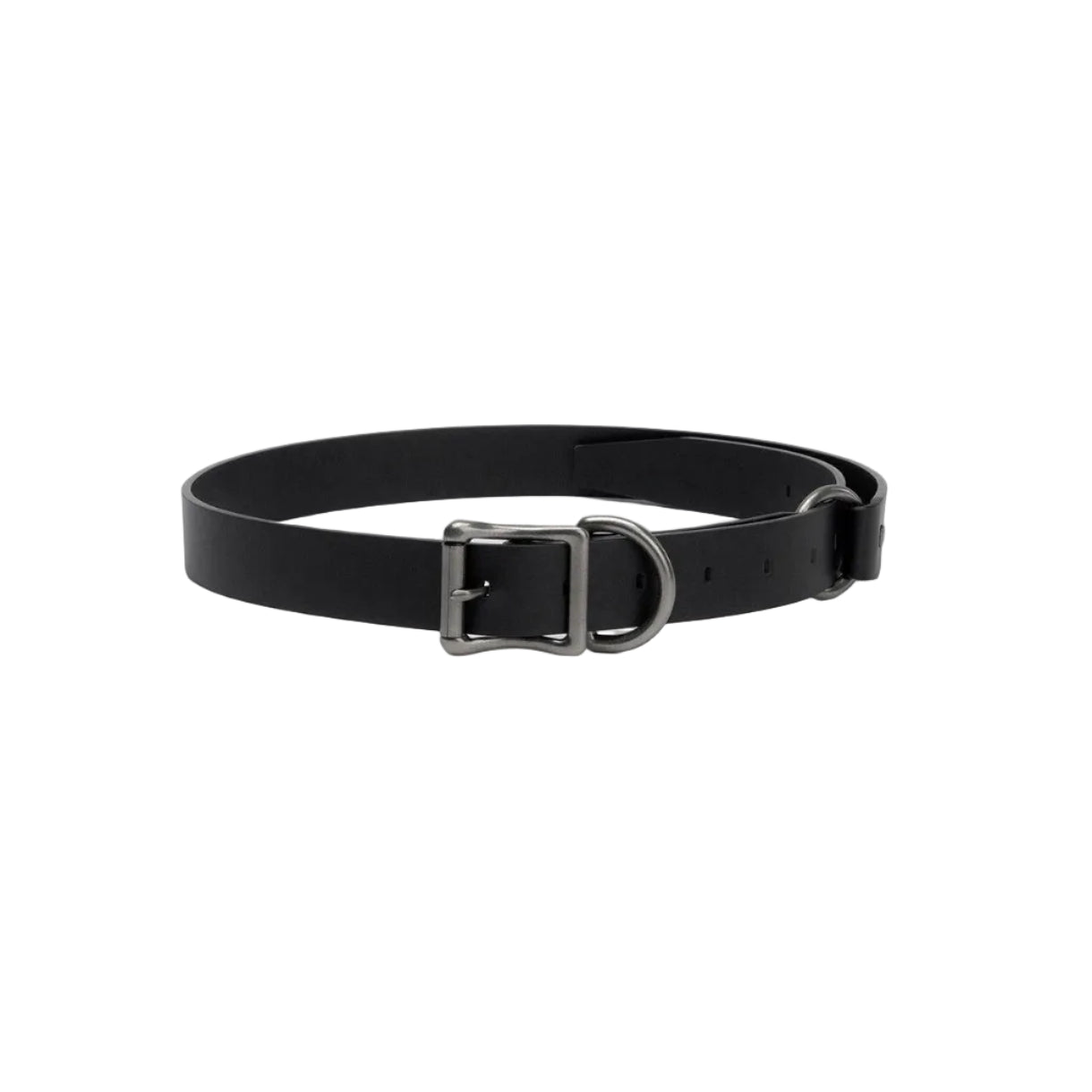 Aged Antique Silver Calfskin Belt