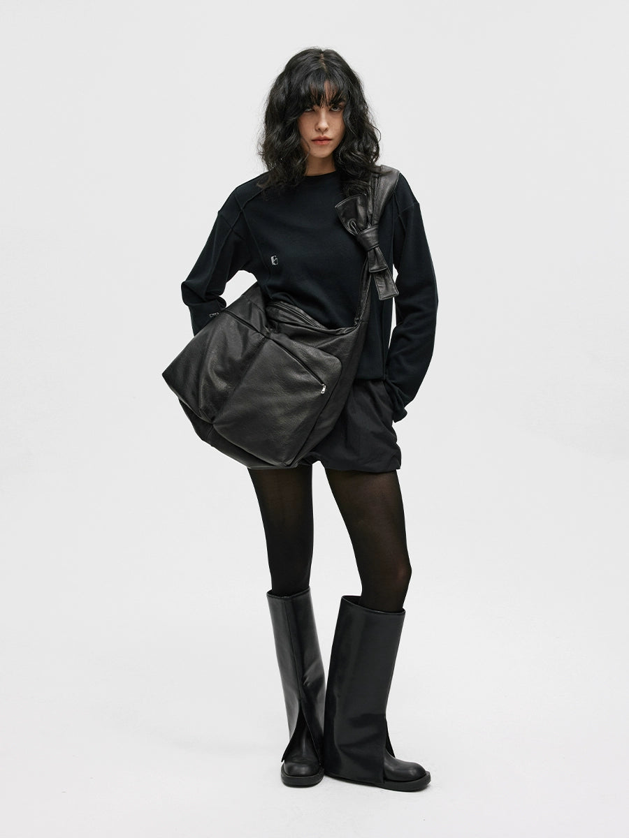 COMMUTER LEATHER SHOULDER BAG