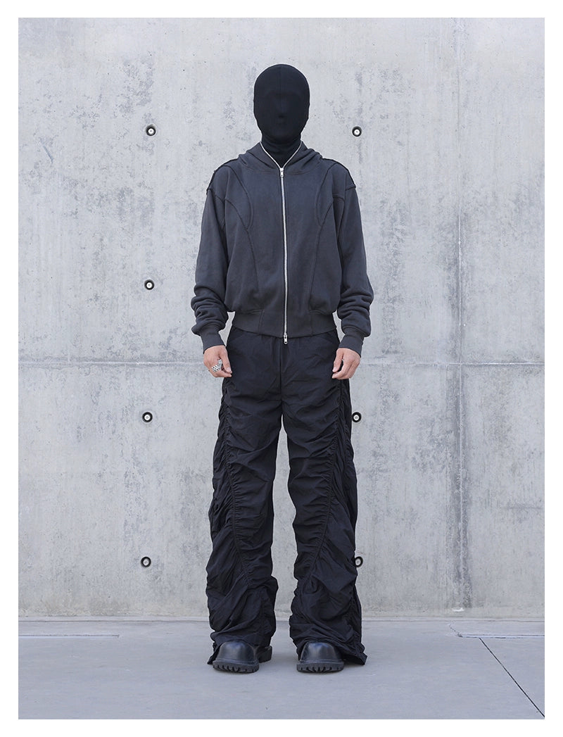 Zipper Masked Hoodie