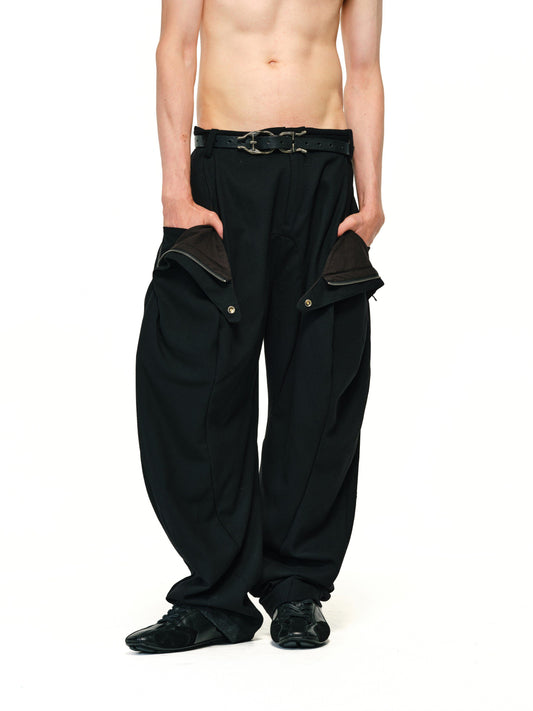 "MAESTRO"Spiral curved blade trousers