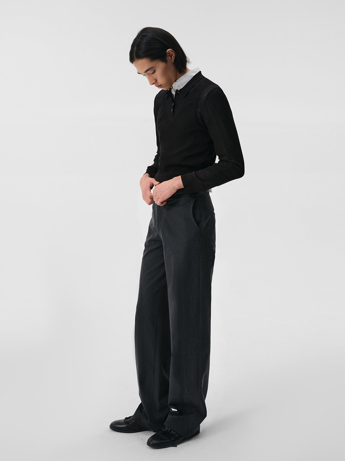Tailored straight dress pants