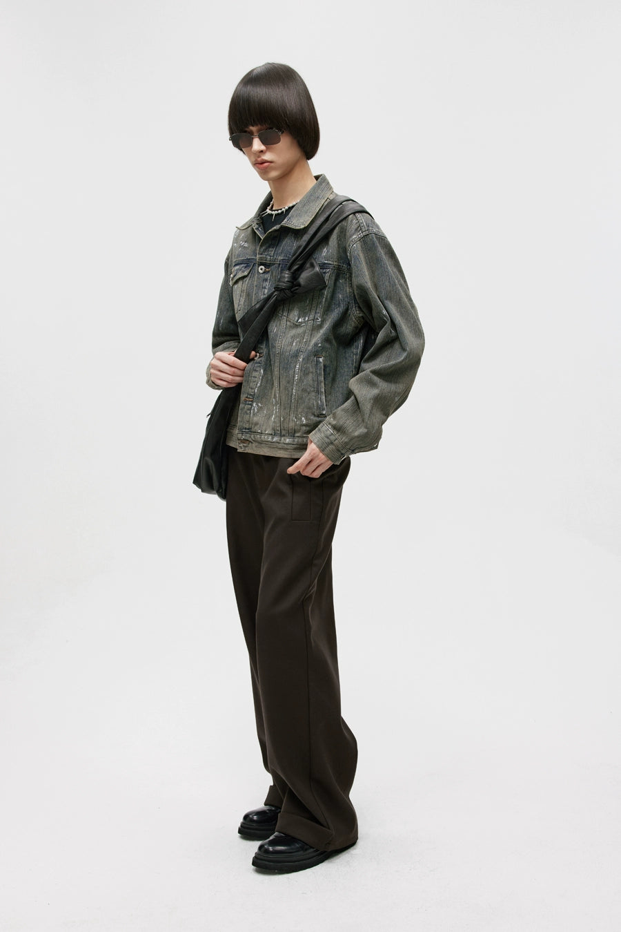 Heavy Washed Vintage Loose Denim Jacket