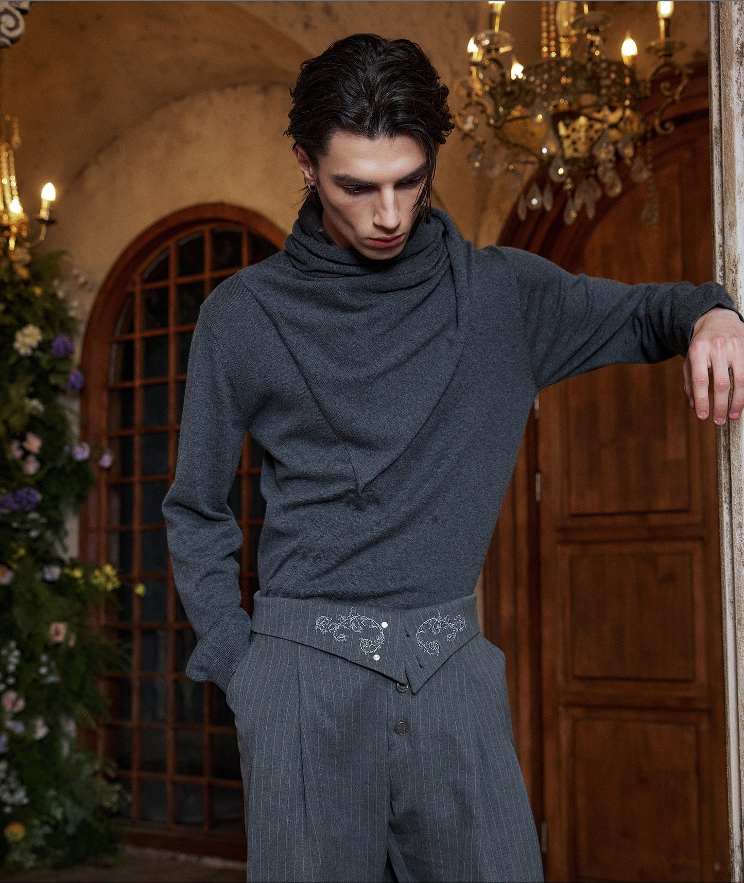 "bone-to-the-bone" knit sweater