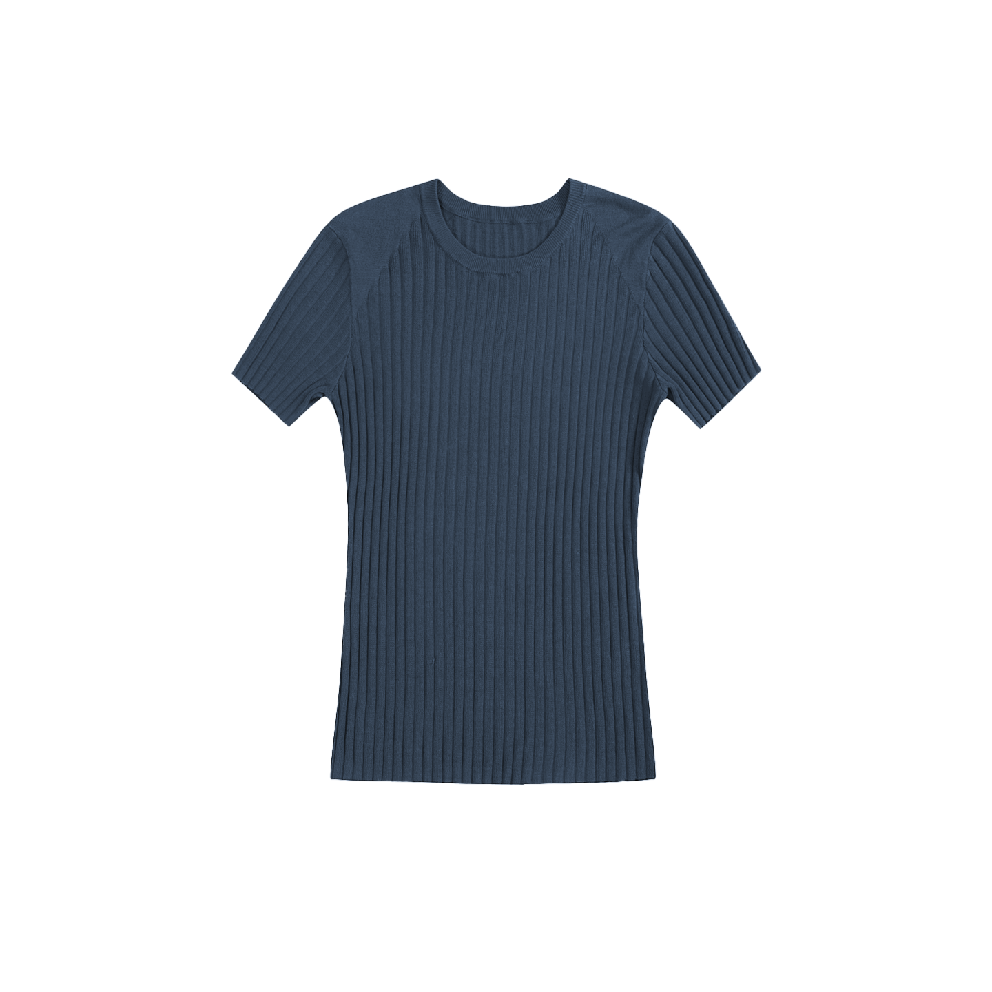 Pit strip knitted T-shirt