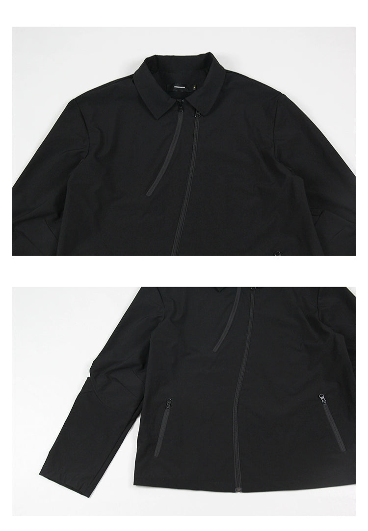 Zipper Hollow Cut Jacket