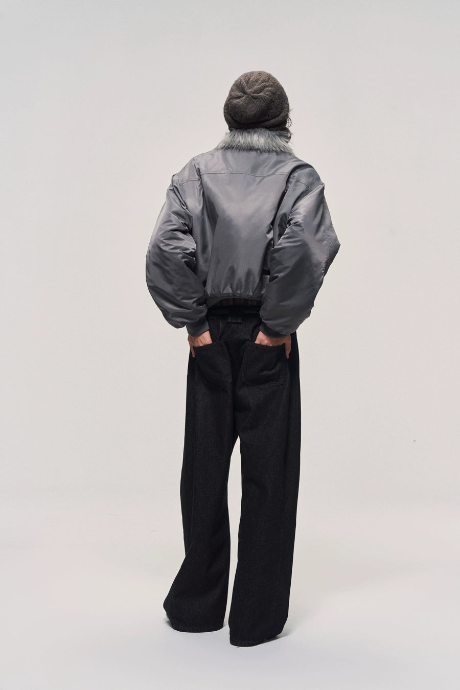 Fur Collar Padded MA-1 Bomber Jacket