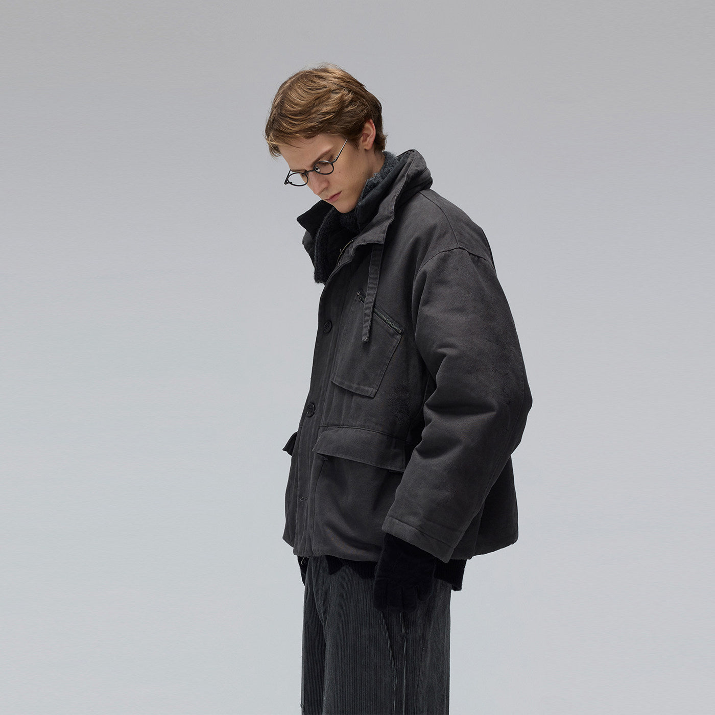 Hooded Cotton Work Jacket