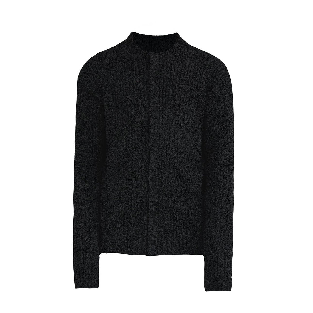 Slim black sweater cardigan