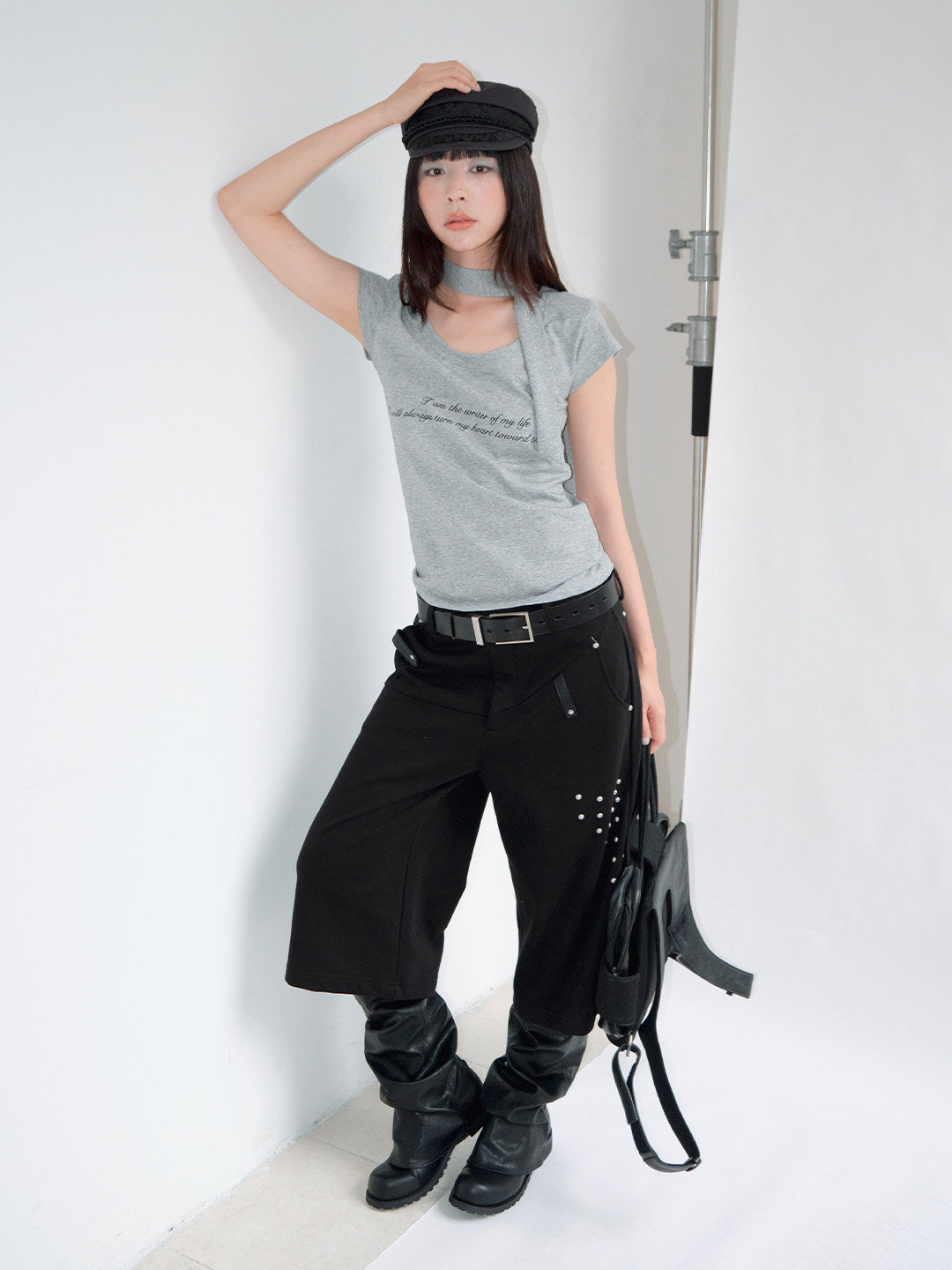 FUNKYFUN Rivet Six-Point Shorts
