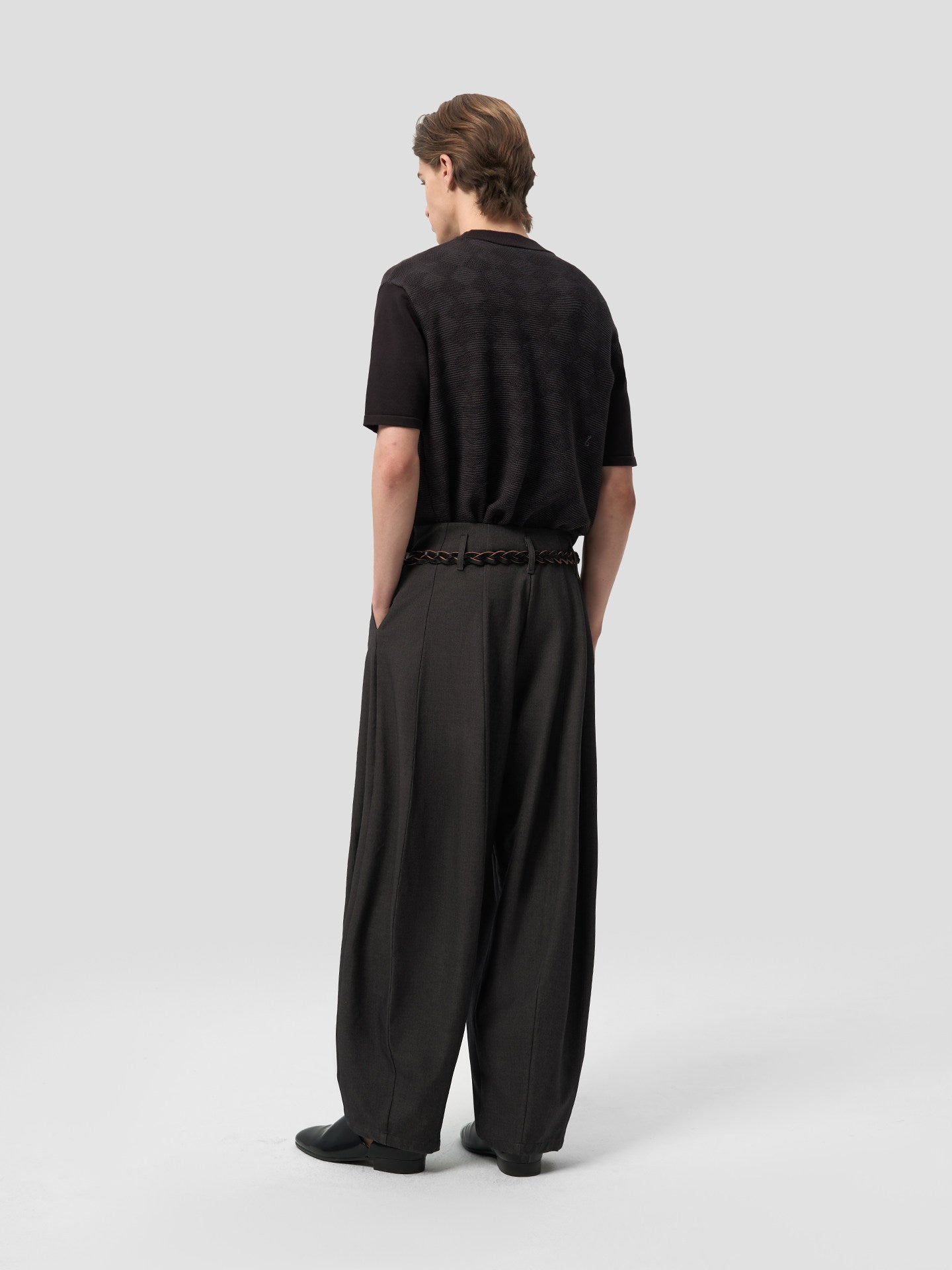 Split Straight Suit Trouser
