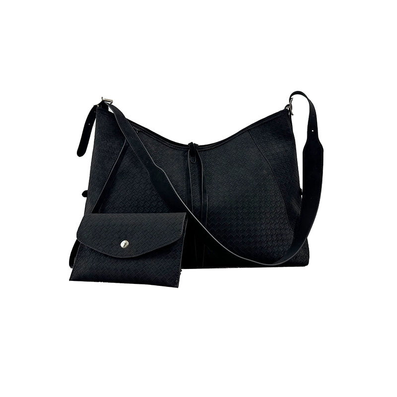 SMOKY EMBOSSED SHOULDER BAG
