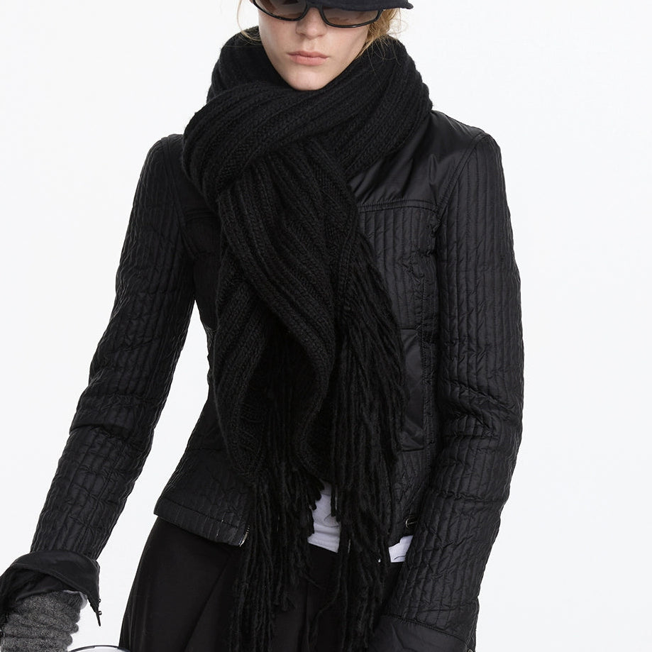 LYUOCHENG Wool Fringe Scarf