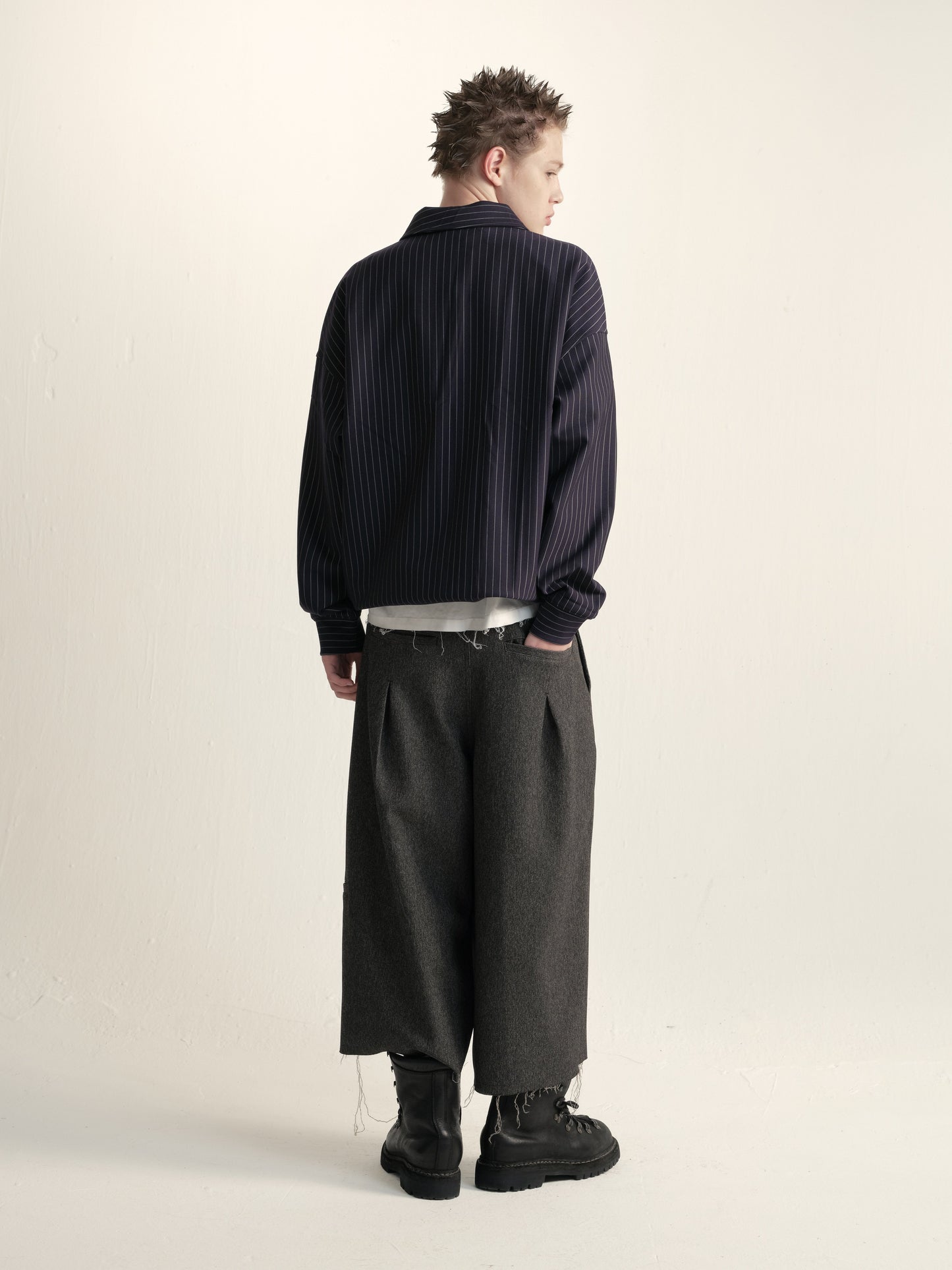Loose double-layered polo shirt