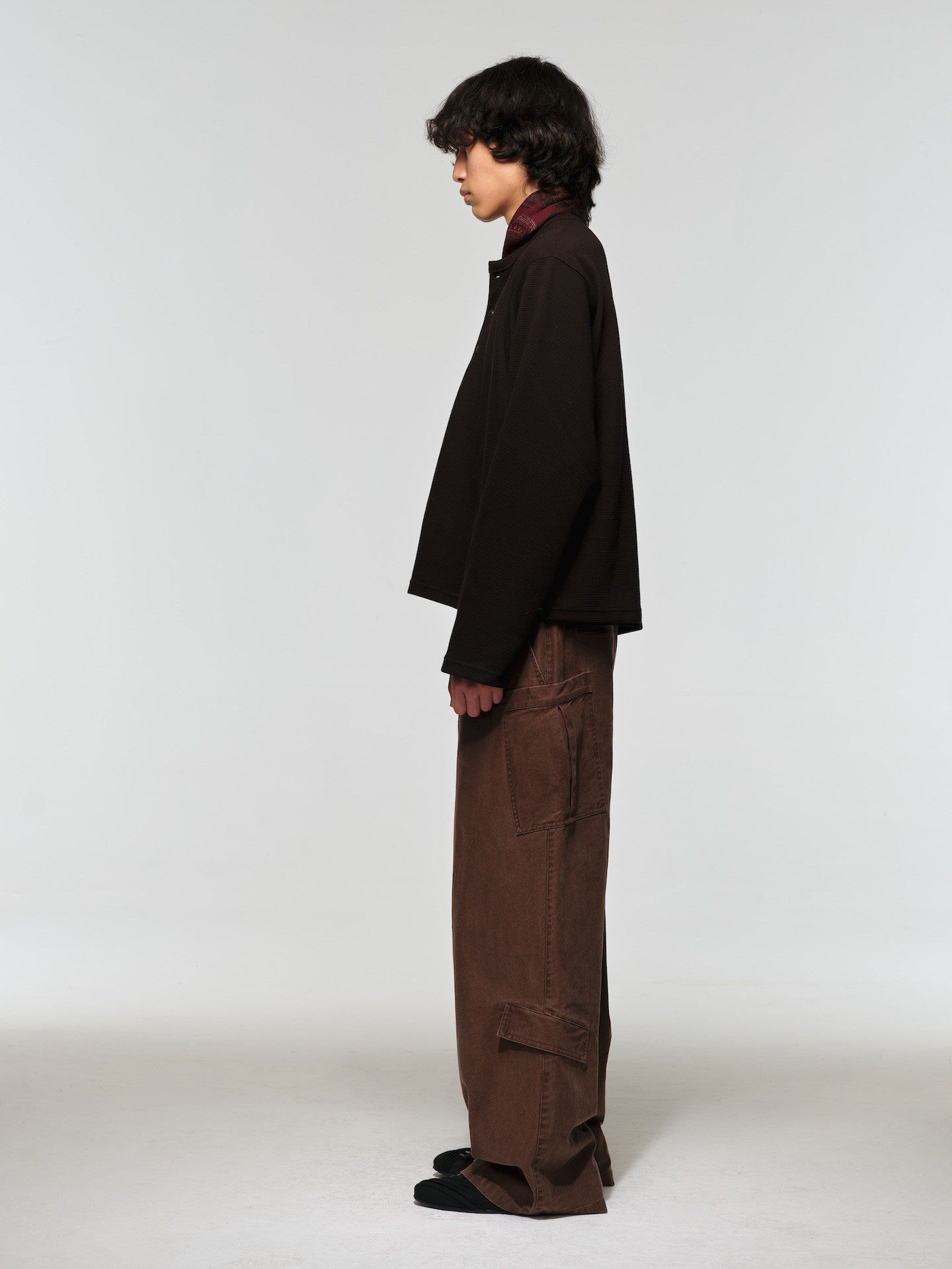 KAGAMI* multi-pocket loose cargo pants