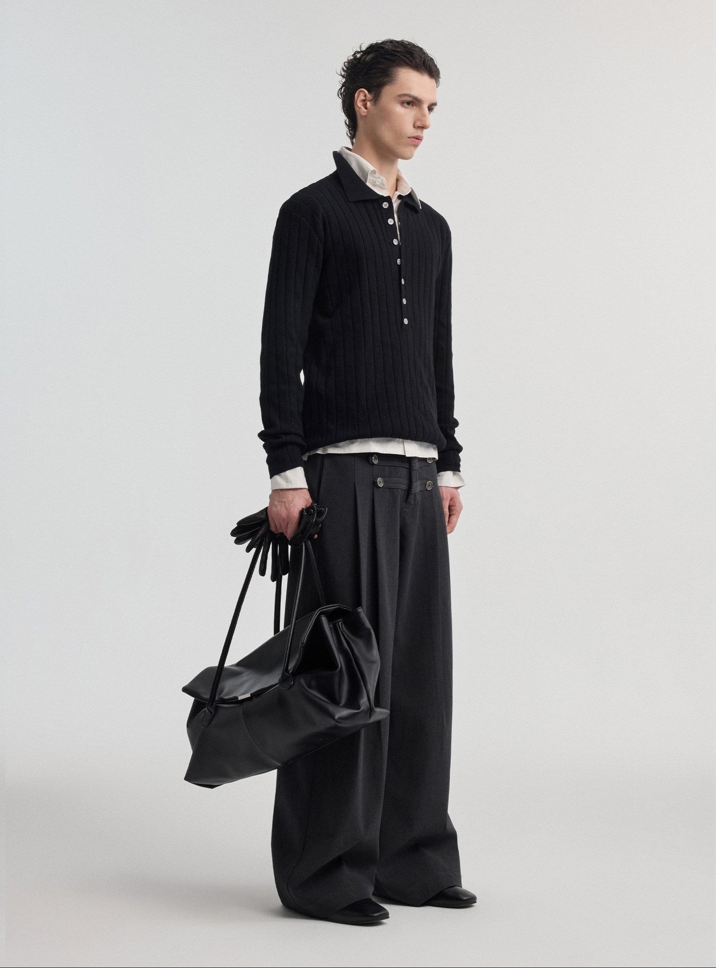 Napoleon Buttoned Suit Pants