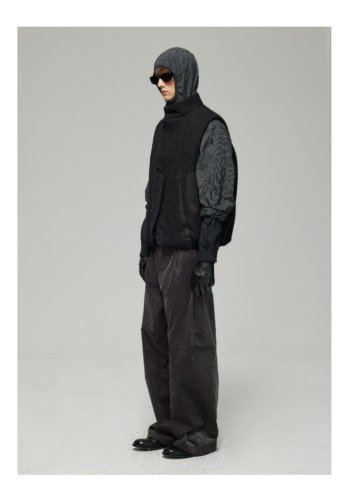 Jacquard Tweed Padded Vest