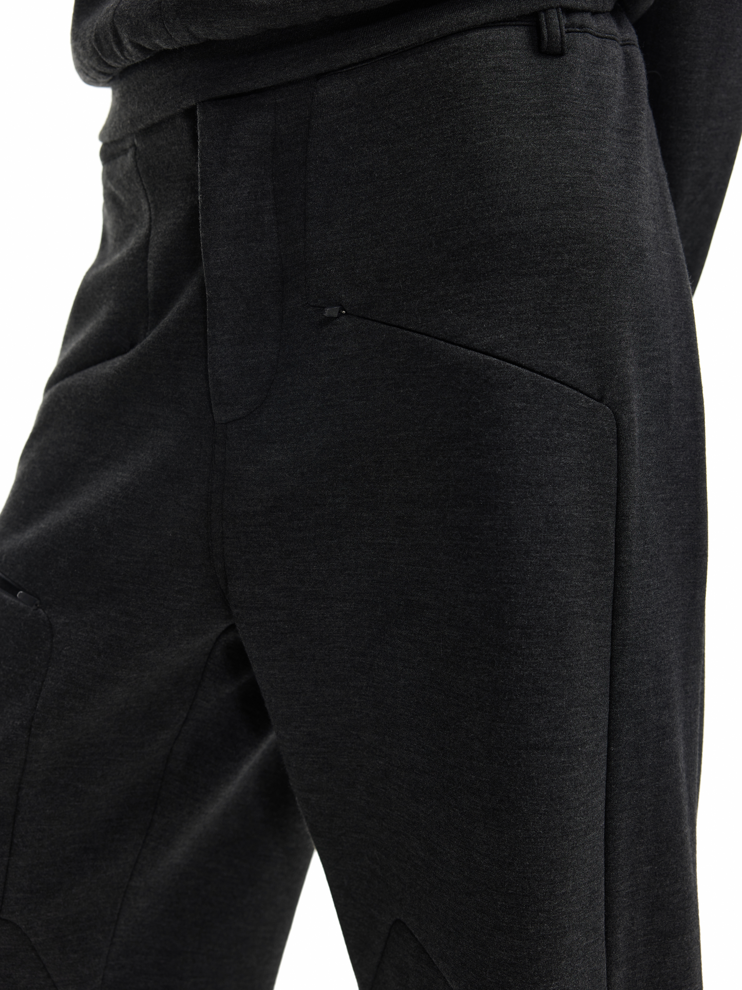 Air-cut wide-leg pants