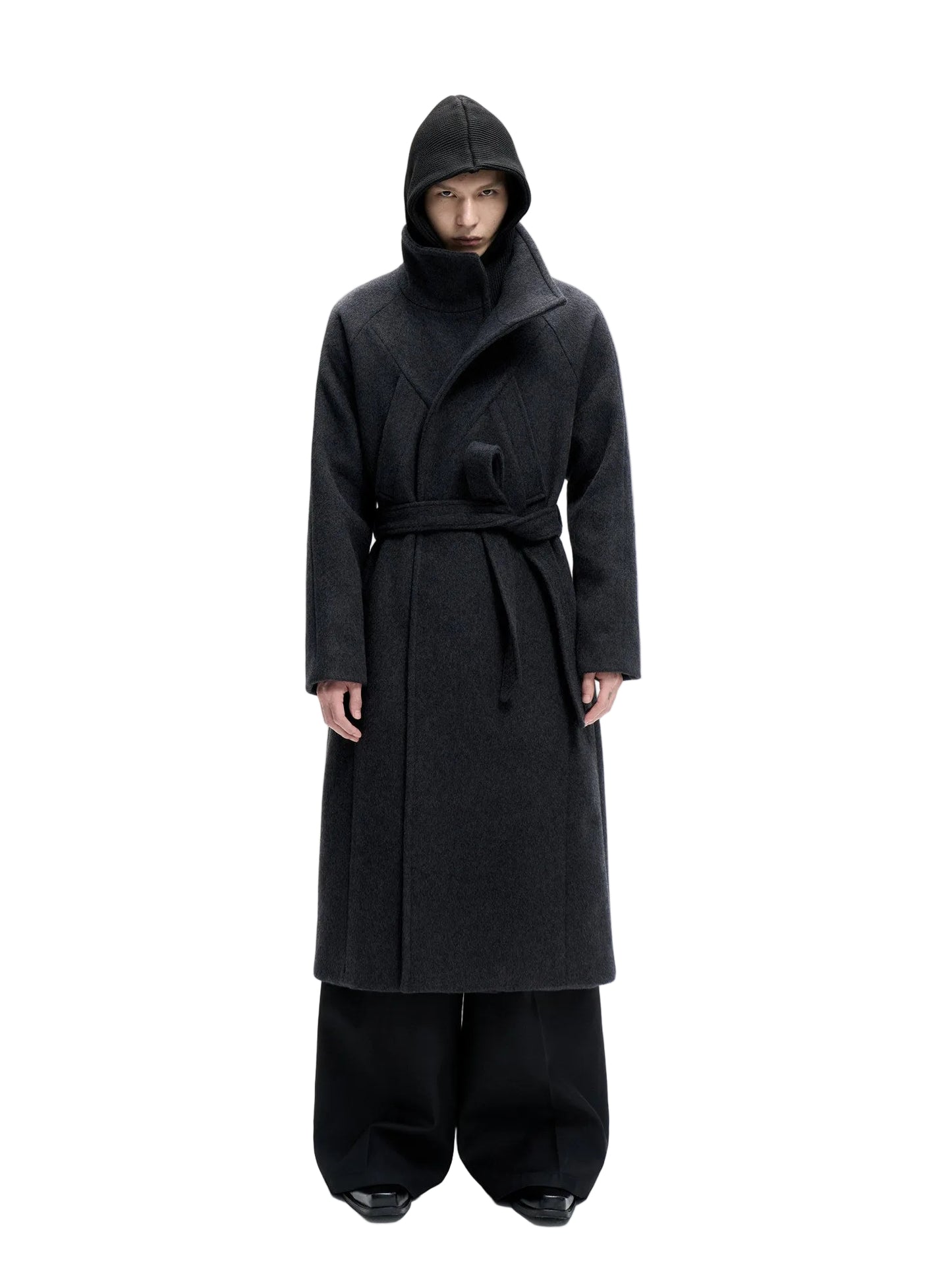 High-weight wool coat