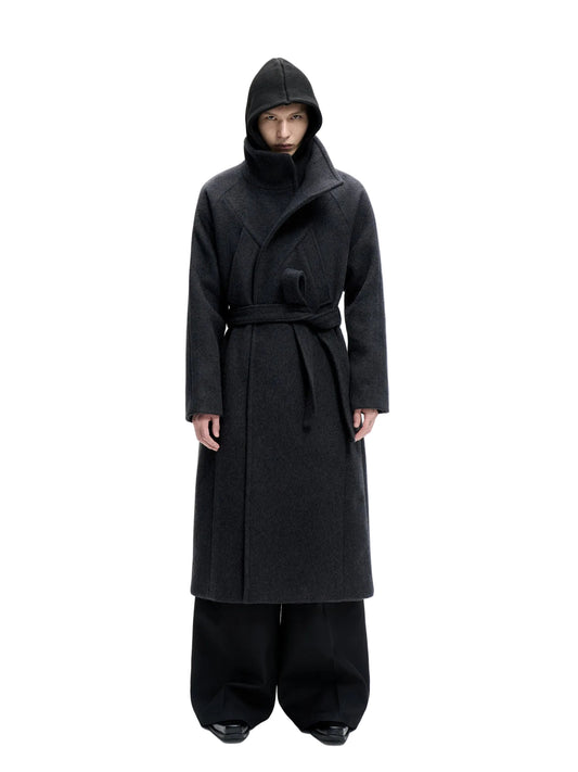 High-weight wool coat