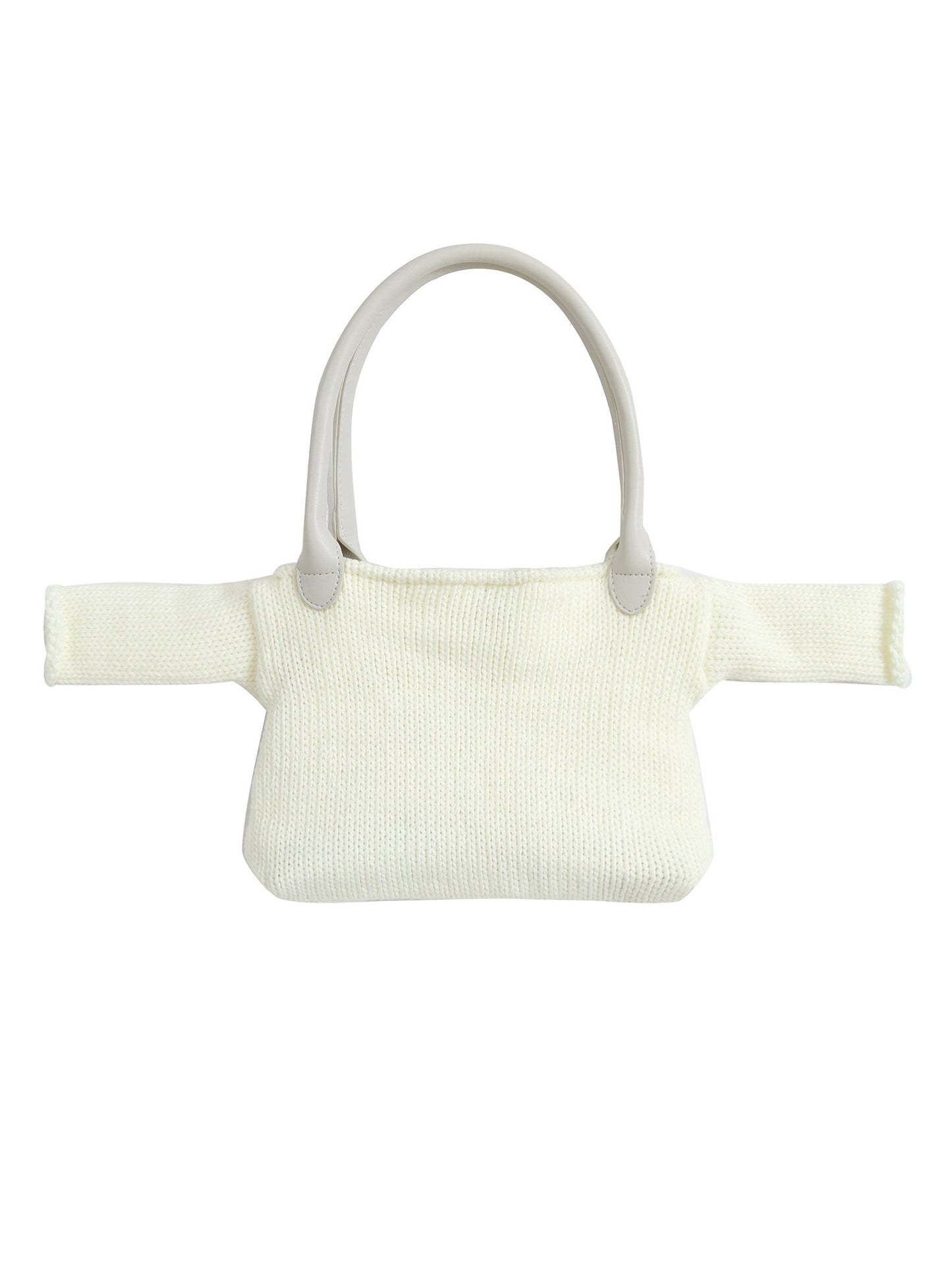 "I LOVE PUPPY" letter design knit bag