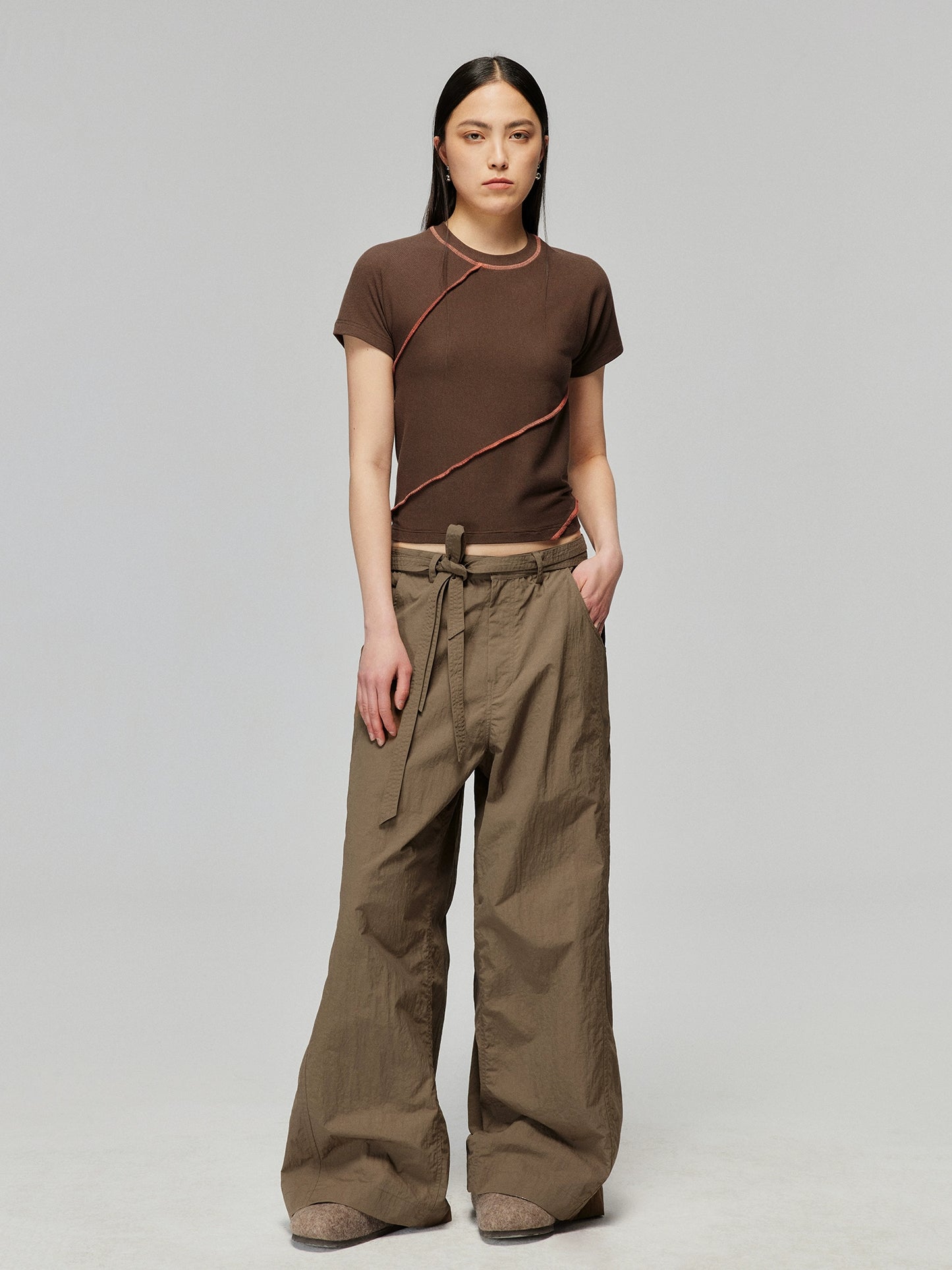 Spiral Trim Short Sleeve T-Shirt