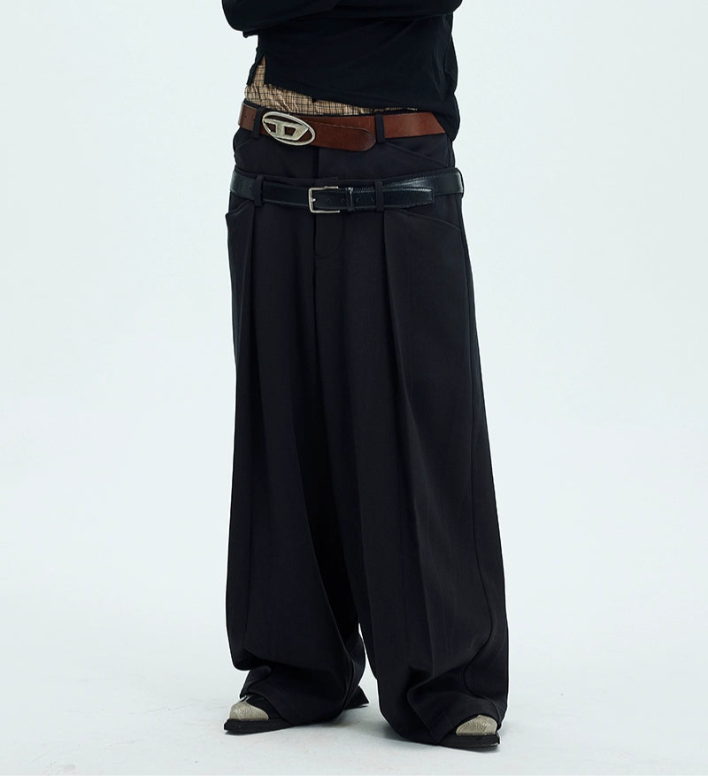 Double Waist Baggy Trouser