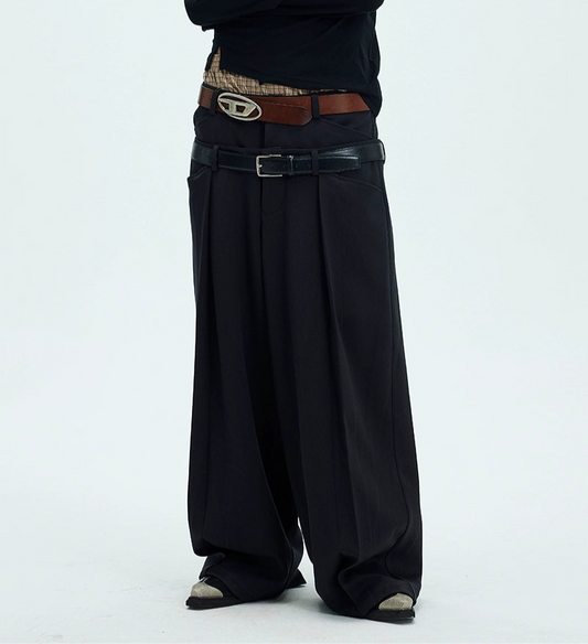 Double Waist Baggy Trouser