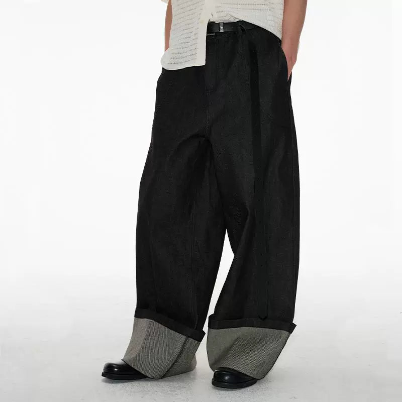 Mid-rise Wide Leg Cow Jeans