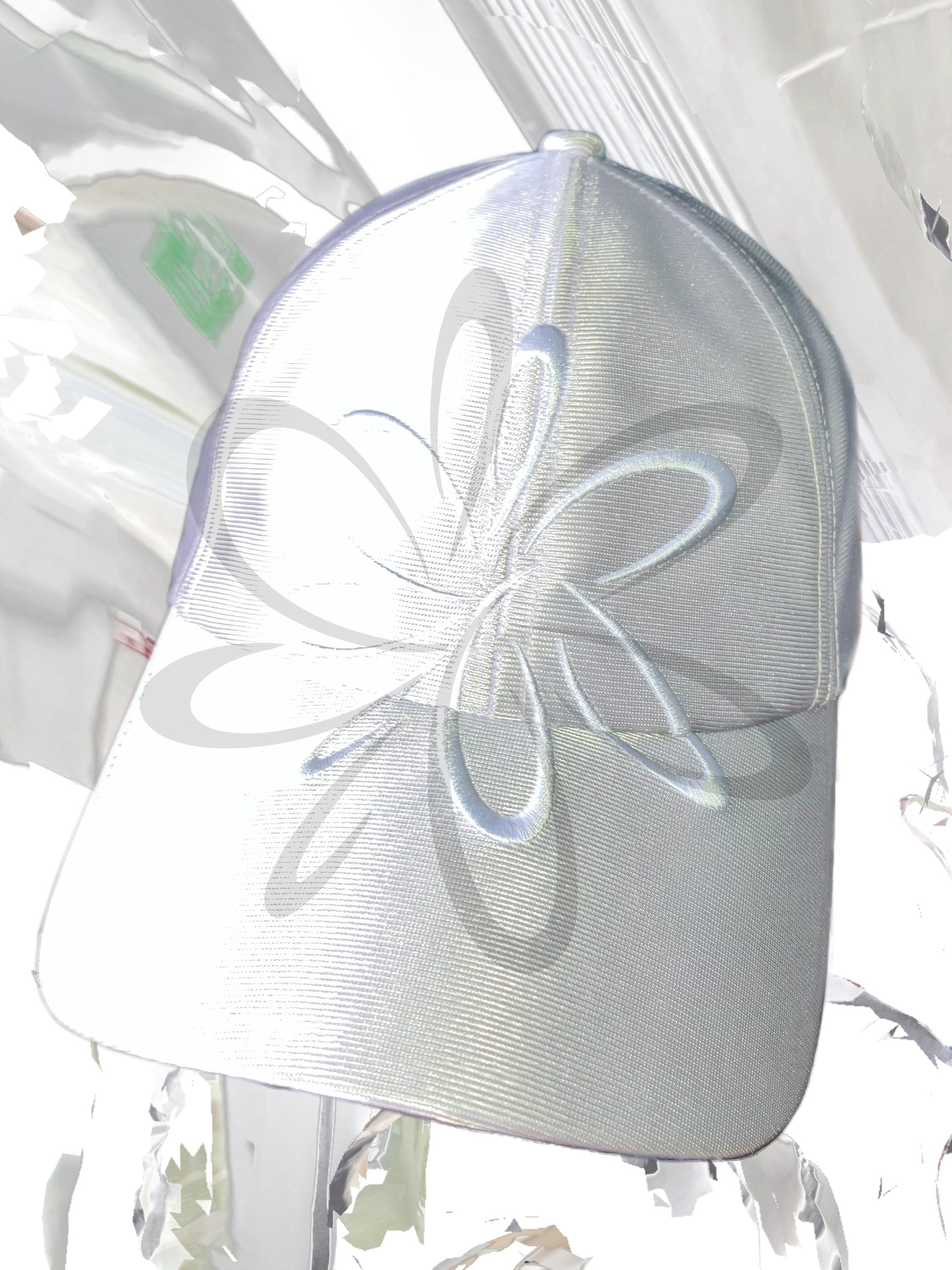SZIVEM silver-embroidered cap