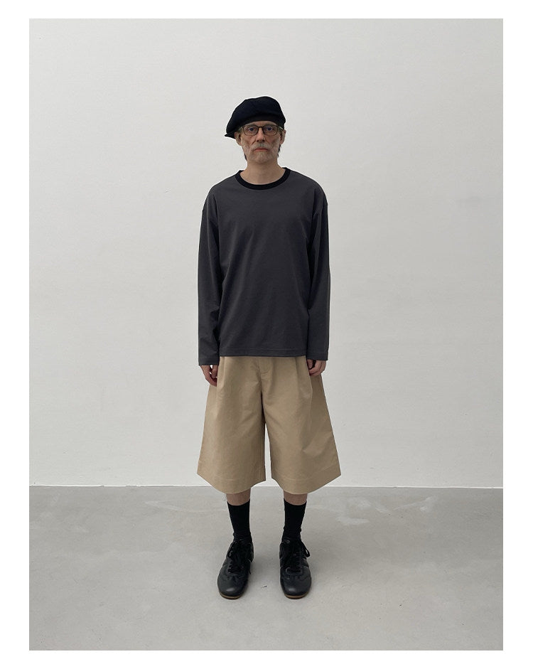 Loose fit solid color T-shirt
