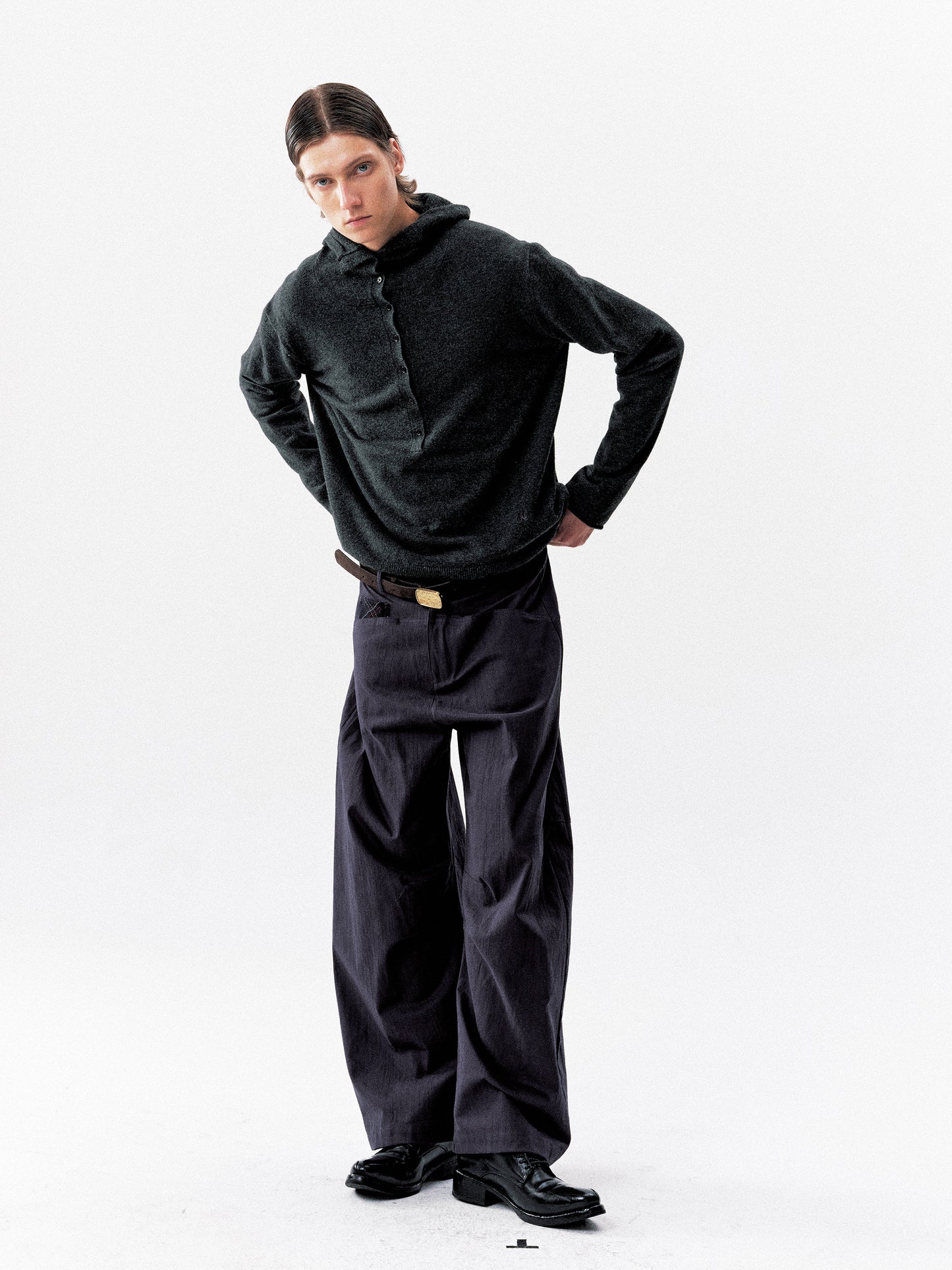 Soft loose curled sweater