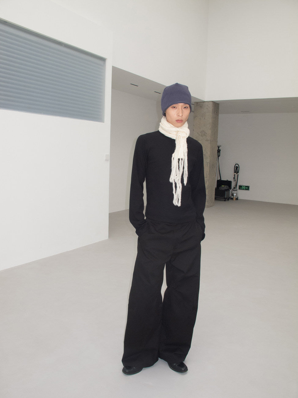 Stiff Twill Structure Basic Pants