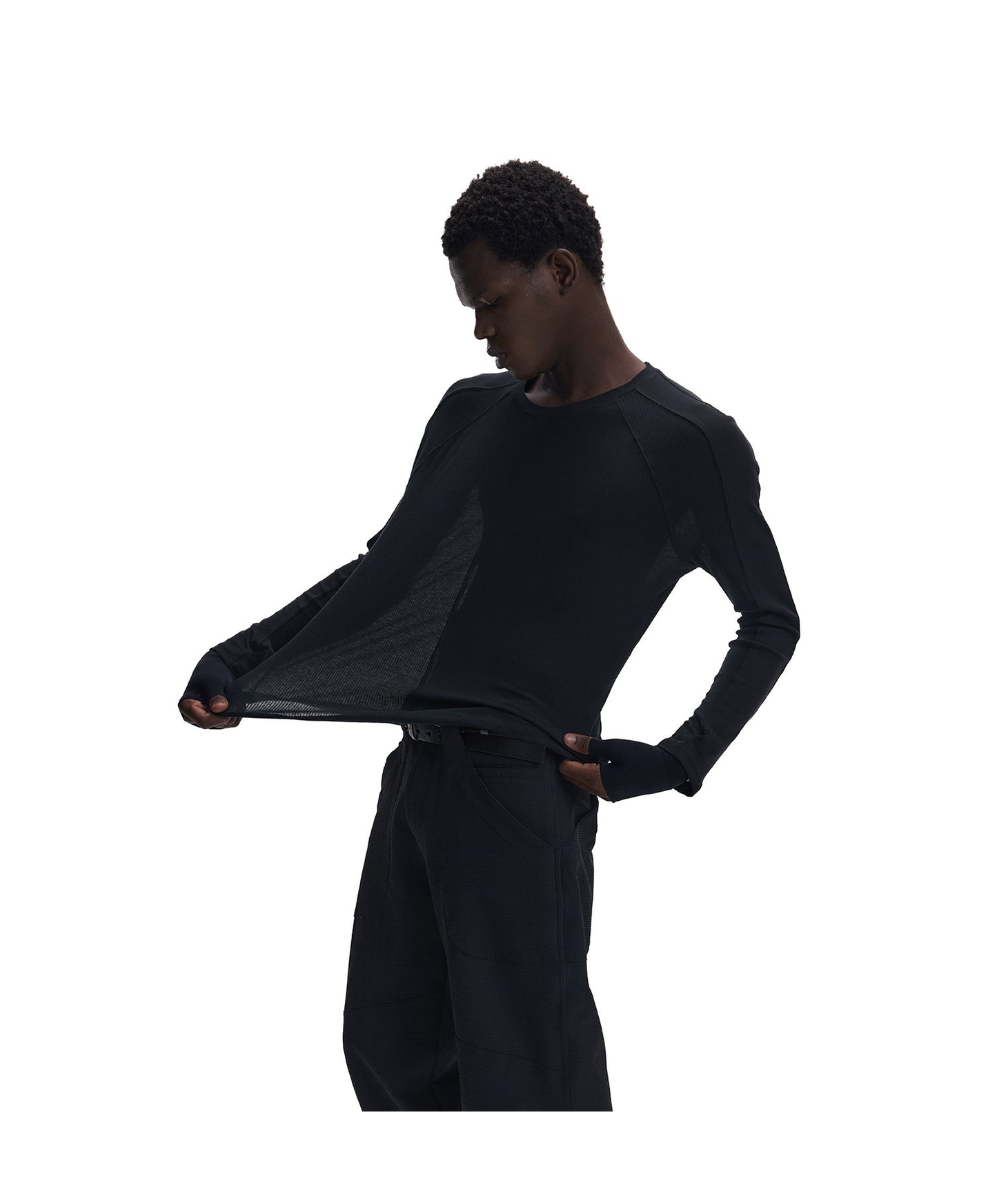 Sun-Protection 3D Cut-Out Long-Sleeve T
