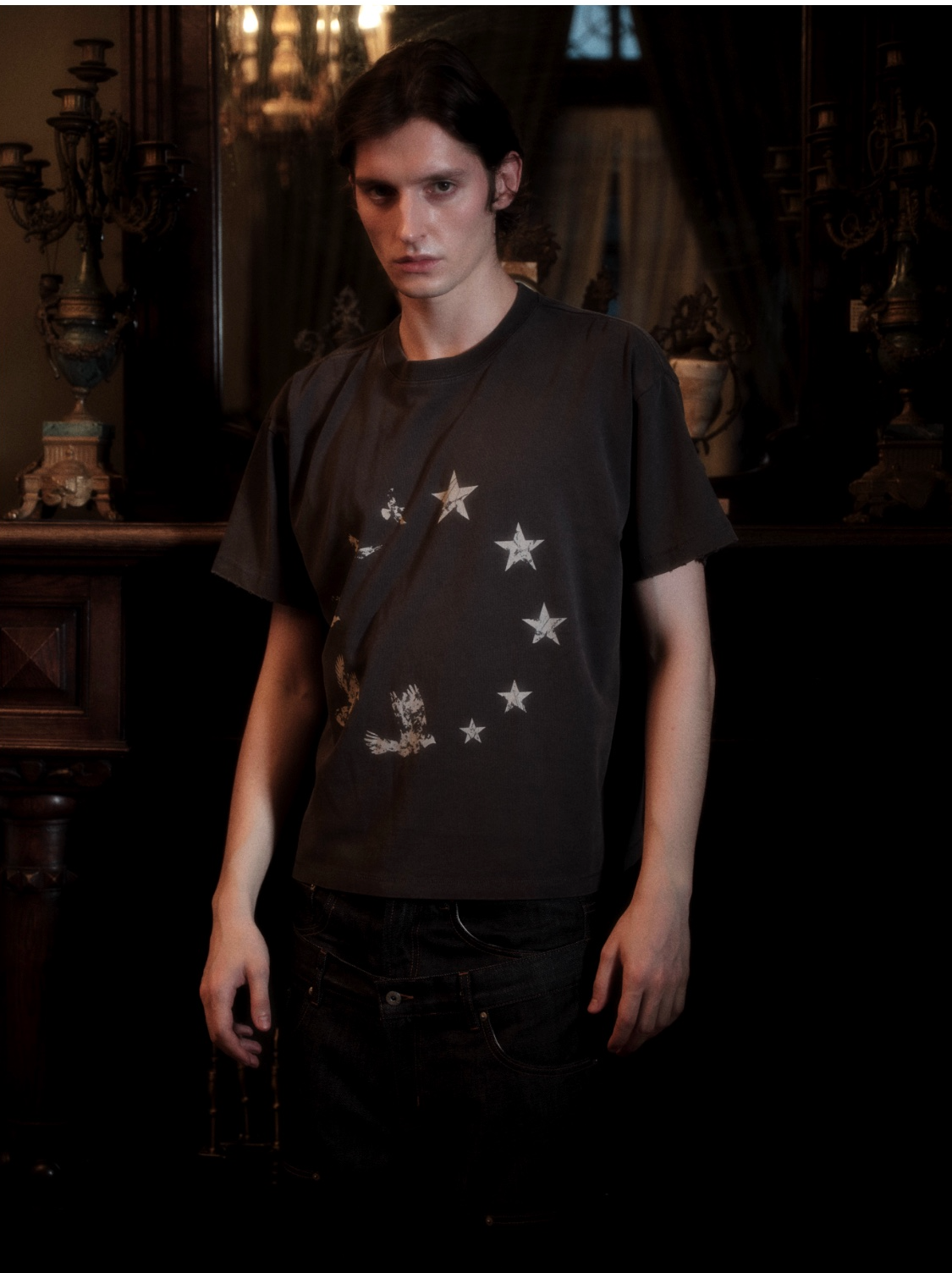 Vintage distressed short sleeve T-shirt