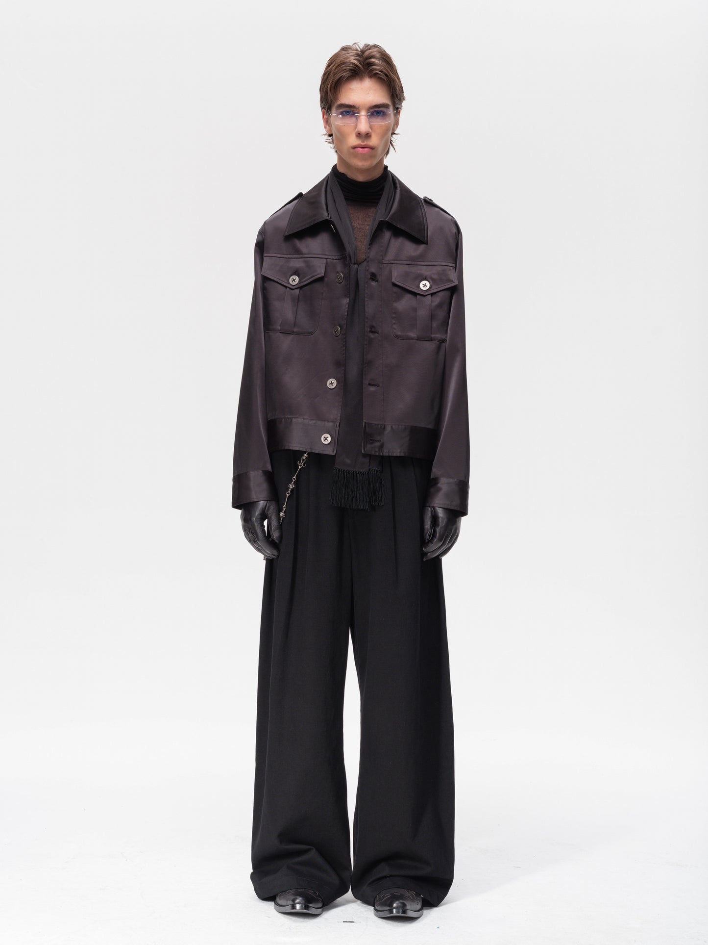 Midnight Wide-Leg Casual Pants